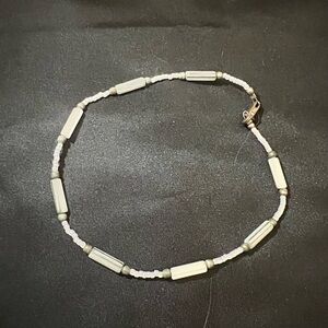 Silver Beaded and shell bracelet